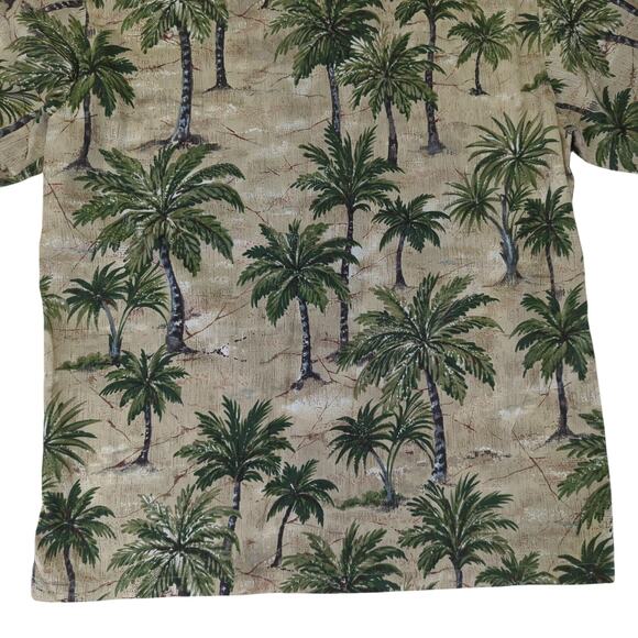 Tori Richard Honolulu Tropical Palm Tree Short Sleeve Button-down Shirt Sz Large - Picture 6 of 8